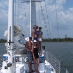 people enjoying sailing trip in orange beach